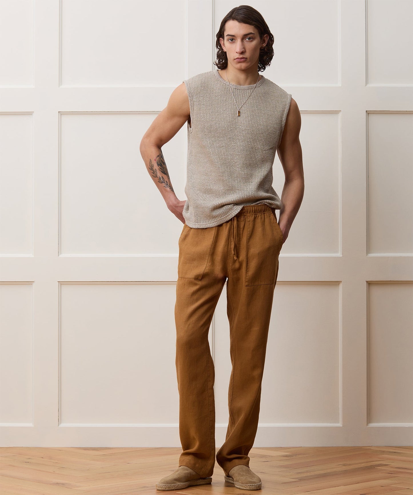 Fisherman Ribbed Muscle Tank